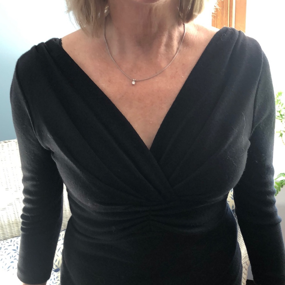 Black midi dress - Picture 2 of 3